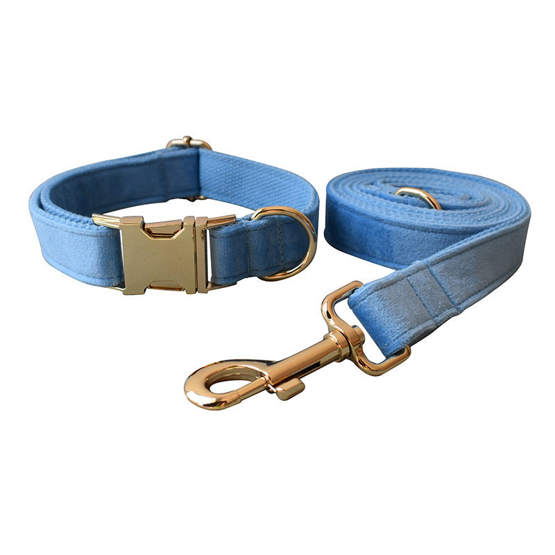 Blue Velvet Series Collars And Leash