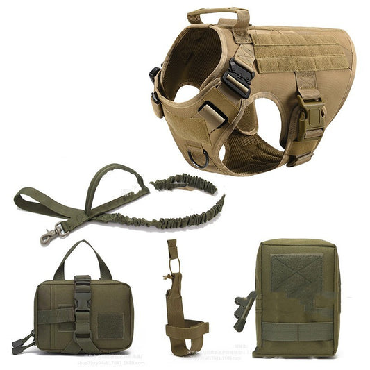 Tactical Dog Harness And Leash Set For All Breeds Of Dogs