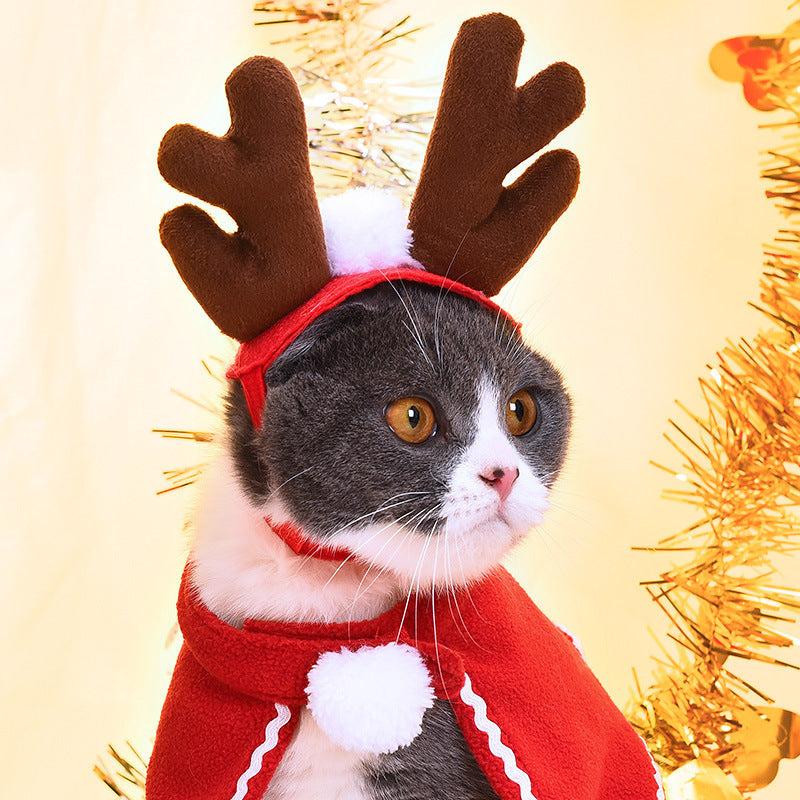 Christmas Cloak Suit For Small Pets Cat